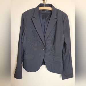 Express Black Small  Pinstripe One Button Blazer 12